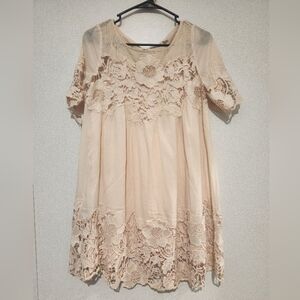 Holding Horses Anthropologie Magnolia Lace Dress Floral Womens Size 2